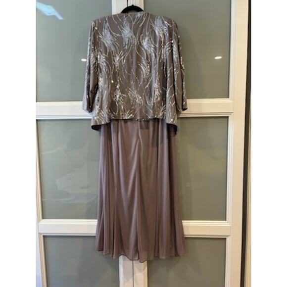 Alex Evenings Sequined A-Line Midi Dress and Jacket | SIZE 14 - Picture 3 of 3